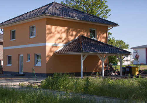 Walmdach Carport